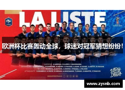 欧洲杯比赛轰动全球,球迷对冠军猜想纷纷!